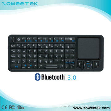Mini Wireless Bluetooth Keyboard with Touchpad & IR Leaning Function Remote Control 3 in 1 Combination ZW-52006BT(MWK06+)